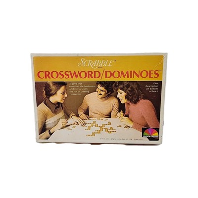 Vintage 1975 Scrabble Brand Crossword Dominoes Game