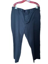 Perry Ellis Mens 40x30 Dress Pants Black Portfolio Classic Easy Care NWOT