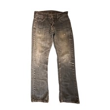 Pantalones de mezclilla ajustados Levi's 527 Bootcut para hombre 29x32 azul rojo lengüeta 100 % algodón