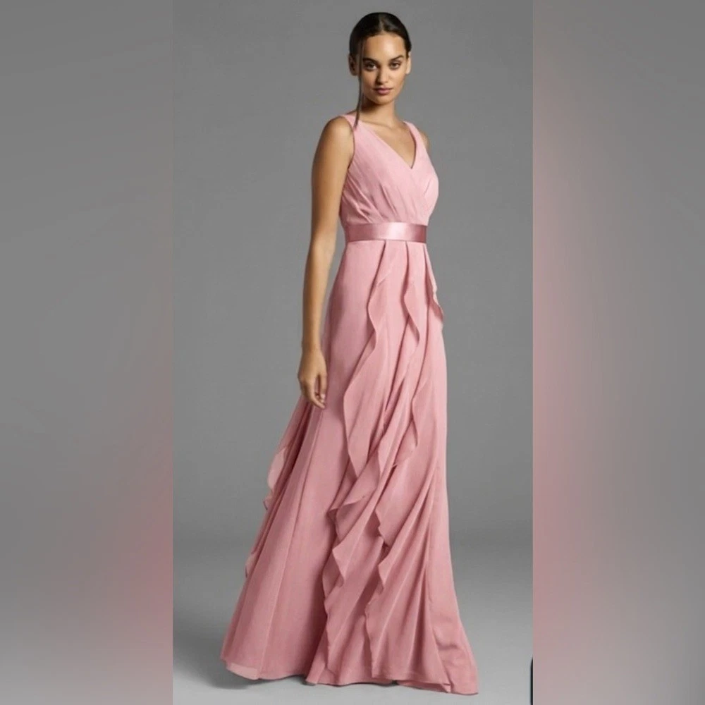 vera wang bridesmaid dresses on sale White By In Bridesmaids' & Formal for Color:MATCHA Boho Style Chiffon One event:Vacation