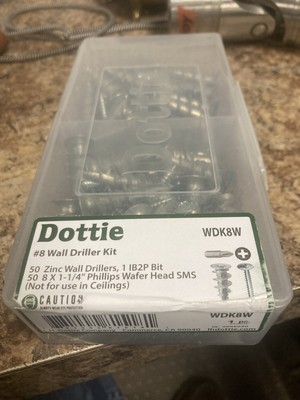 Dottie WDK8W #8wall Driller Kit 50 Pc | eBay