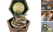 Anniversary Brass Sundial Compass Gift for Timeless Sundial   Love Edition 1
