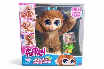 FurReal Peanut the Playful Monkey Interactive Toy 15-in