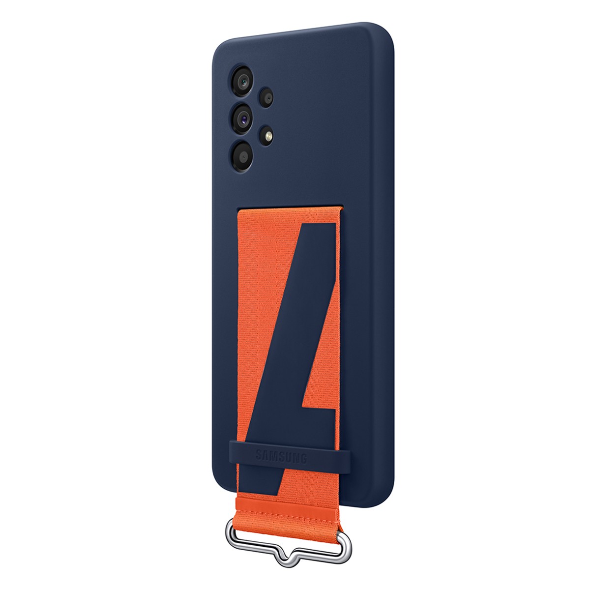 Coque Galaxy A53 silicone solide bleu marine support antichoc