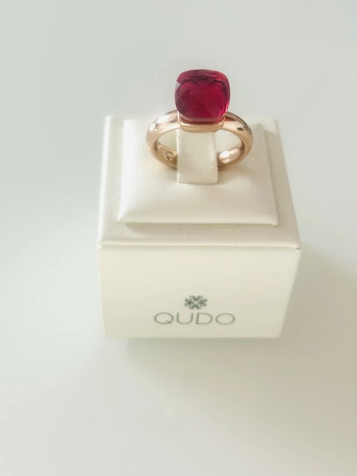 Qudo Ring Firenze Farbe Padparascha  Gr. 52 Neu !