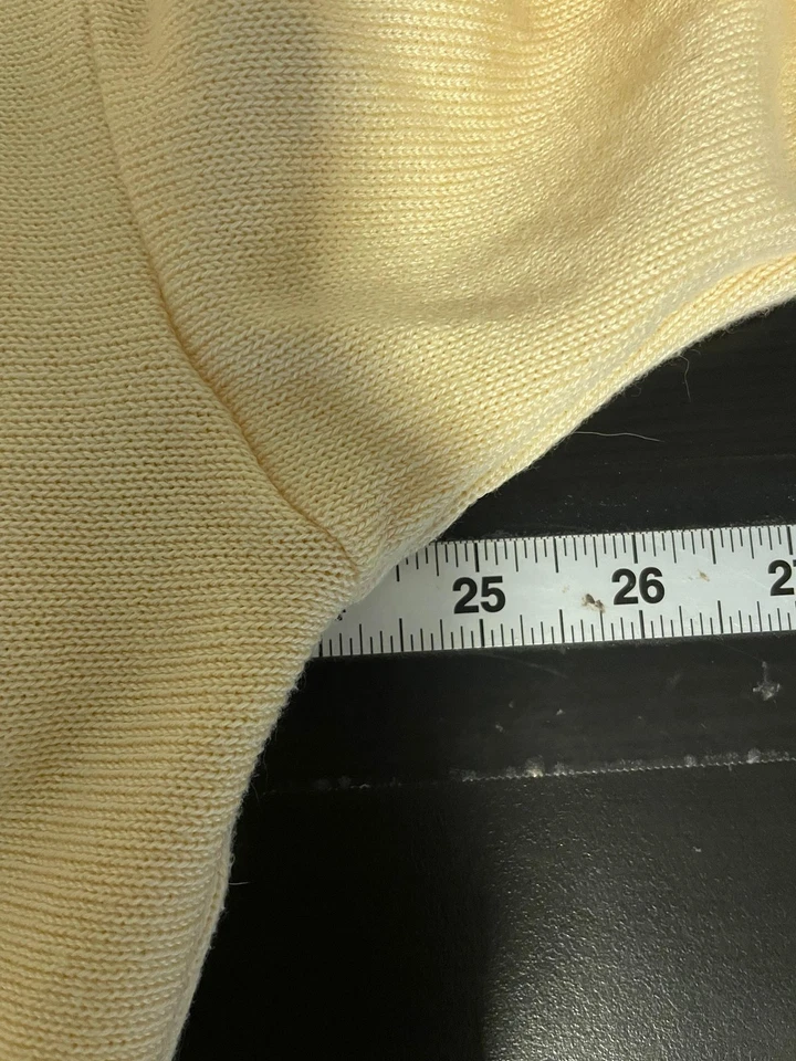 Vintage St Croix Sweater Mens Large Beige Abstract Textured Crewneck Bradys - Image 4 of 4