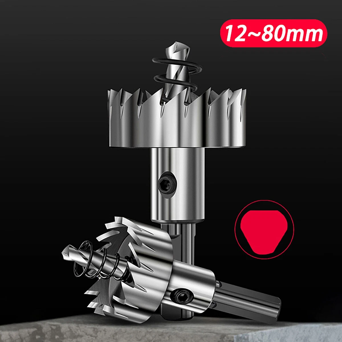 Titan-beschichtete HSS Bohrkrone 16-80mm – Dosenb Produktbild-Vorschau 4