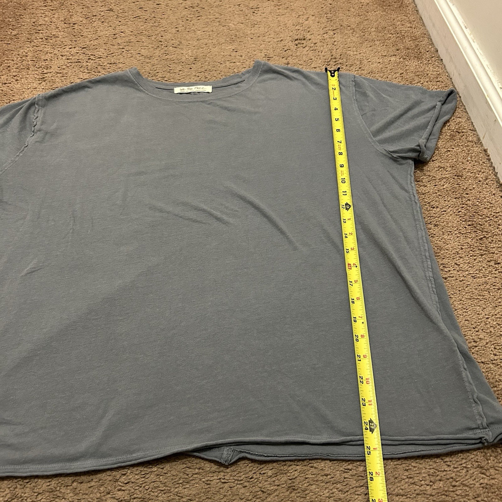 We The Free Oversized Basic Tee Size Medium Grayi… - image 2