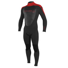 O'NEILL YOUTH EPIC 3/2MM BACK ZIP FULL WETSUIT SZ 16, BLACK/RED DISTRESSED PKG