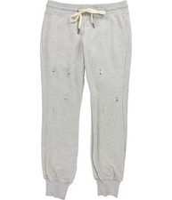 n:philanthropy Womens Heathered Distressed Casual Jogger Pants, gray, M