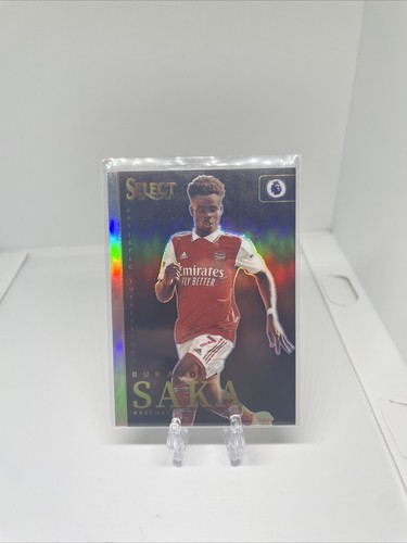 Bukayo Saka #18 2022 Panini Select Premier League Artistic Impressions card