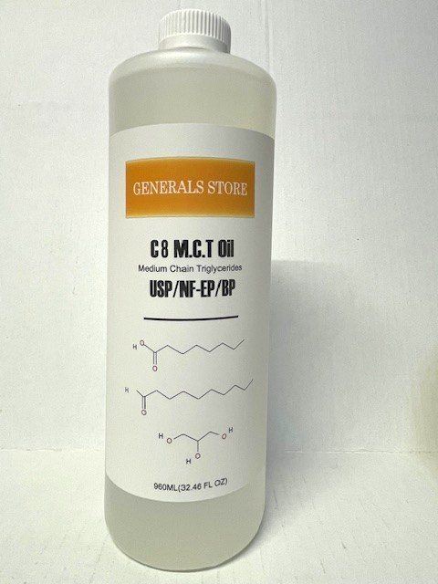 100% PURE C-8 MCT Oil Keto & Paleo Weight Loss - 128OZ