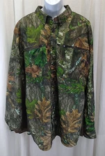 Magellan Mossy Oak Camo Shirt Men's Size 3XL (46-48) Hunt Gear Long Sleeve