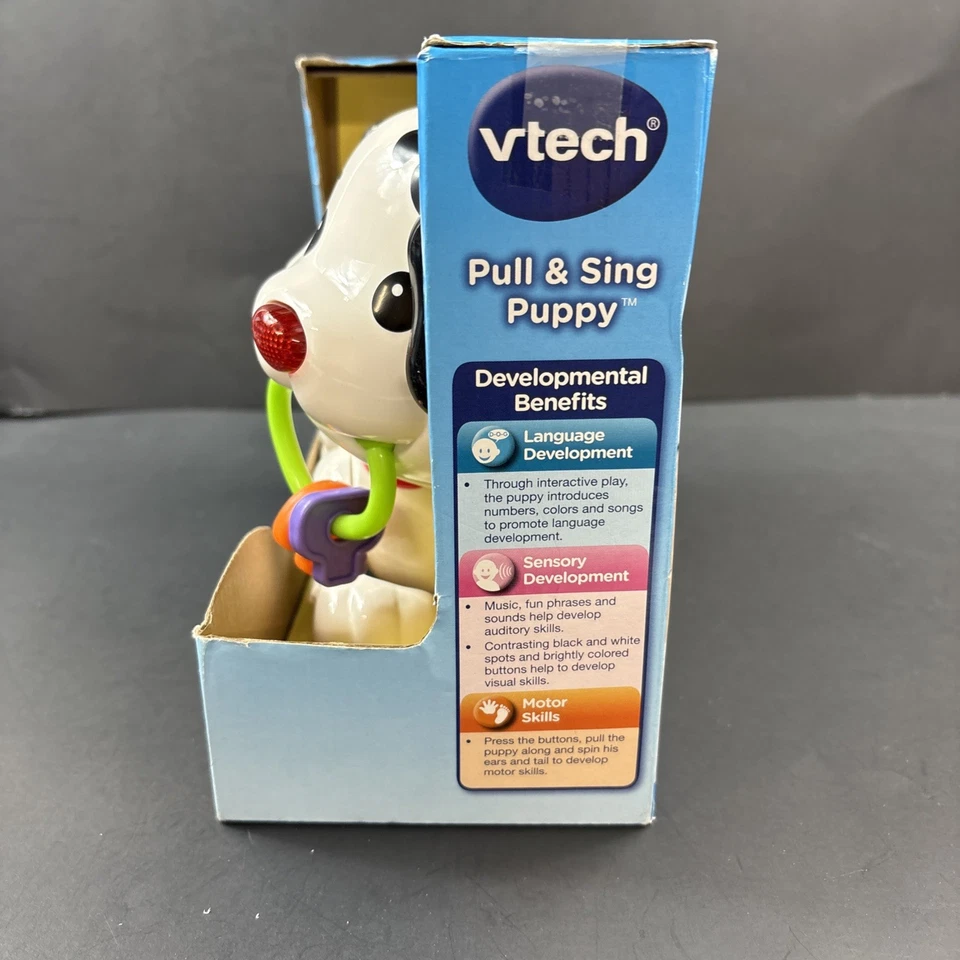 New Vtech Pull And Sing Puppy NIB Interactive Kids Baby Toddler Toy 6-36mos - Image 4 of 4