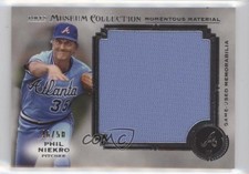 2013 Museum Collection Momentous Material Jumbo Relics 46/50 Phil Niekro 12xz