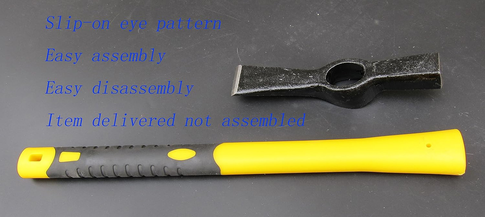 Forged Masons Hammer, 25Oz Bricklayer'S Solid Mattock Cutter Hammer, Masonry Too