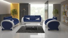 Leather Sofa Sofa Couch Sofa 3 Seater Reclining Couch with Bar Function Designer Set
