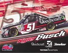 2017 KYLE BUSCH "BEECHCRAFT KBM" #51 CAMPING WORLD TRUCK NASCAR POSTCARD