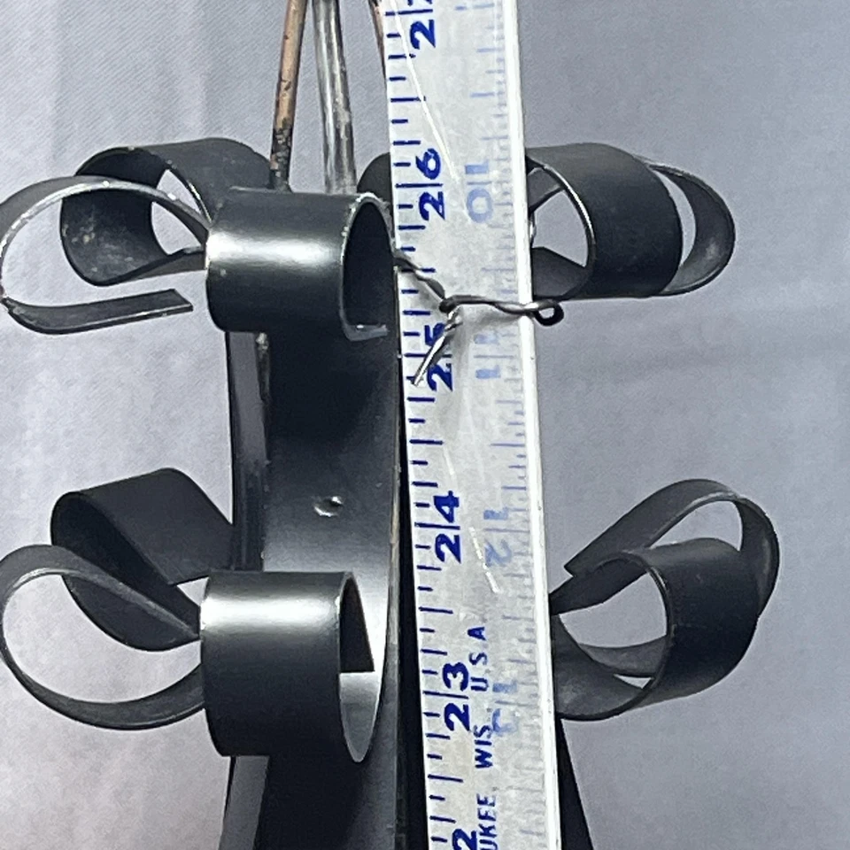 Lámpara Colgante Swag Ámbar De Colección Hierro Forjado Pergamino Luz Española 26" Alto Foto 3 de 4