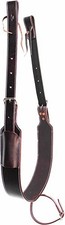 SHOWMEN CRAFT Horse Handcrafted Plain Oiled Brown Leather Back Cinch
