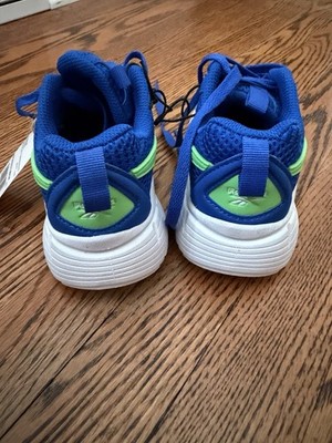 Boy s Reebok Chaos Running Shoe Blue Green White Size 13 New with Tags NWT