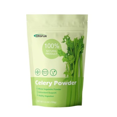 ORGFUN Celery Powder 100% Nature Fresh Celery Juice Powder, Locally Sourced No A
