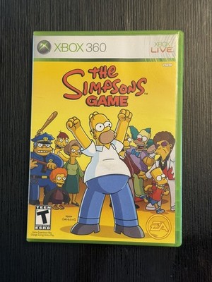 The Simpsons Game ( Microsoft Xbox 360 ) with Manual Tested and Working!