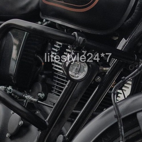 Genuine Royal Enfield Fog LED Auxiliary Lights Black Classic Reborn & Meteor 350 - Picture 10 of 11
