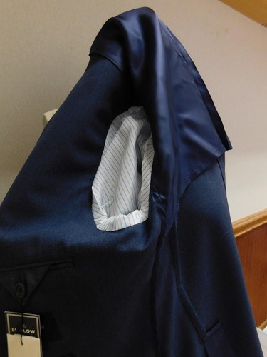 JCrew $450 Men's Ludlow Traveler Suit Jacket in Itailan Wool 40L Cadet blue LYH - Picture 3 of 4