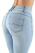 Plus/Junior Size Colombian Design Butt Lift Levanta Cola Skinny Jeans