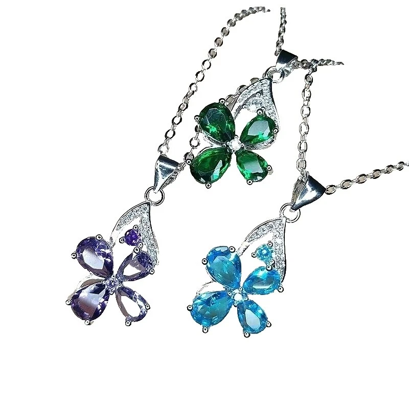 Emerald Rhinestone Copper Fashion Jewelry