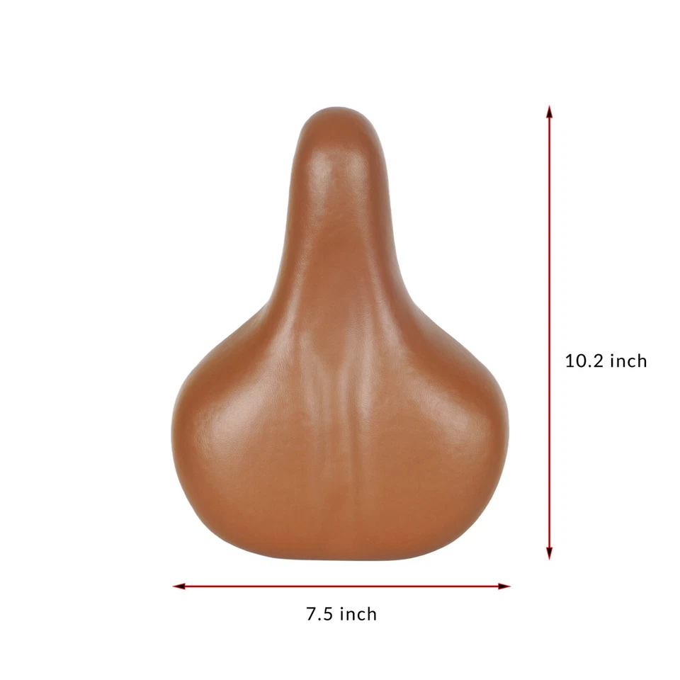 Asiento de sillín Tracer Comfort City Bikes con muelle helicoidal marrón/cromo asiento de bicicleta Foto 2 de 4