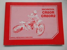 MANUEL D'ENTRETIEN DU CONDUCTEUR  HONDA CR80R CR 80 R 2000