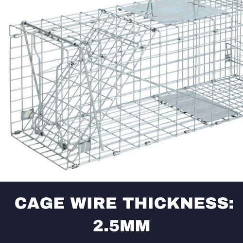 Humane Animal Trap Live Extra Large Rabbit Bird Hare Possum New Metal Cage Catch - Picture 12 of 12