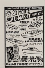 1950 Print Ad U-Mak-It Boat Kits Rowboats,Outboards,Cabin Cruisers New York,NY