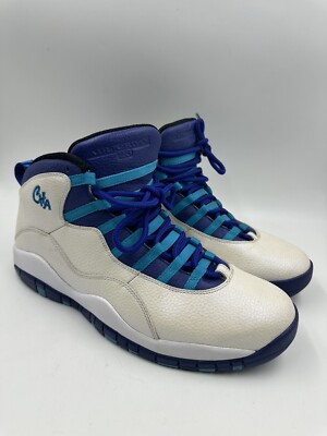 Size 14 Jordan 10 Retro Charlotte Hornets 2016 310805-107 Mens Shoes Nike Air Size 9.5 - Jordan 10 Retro Charlotte Hornets 2016 310805-107  main image 2