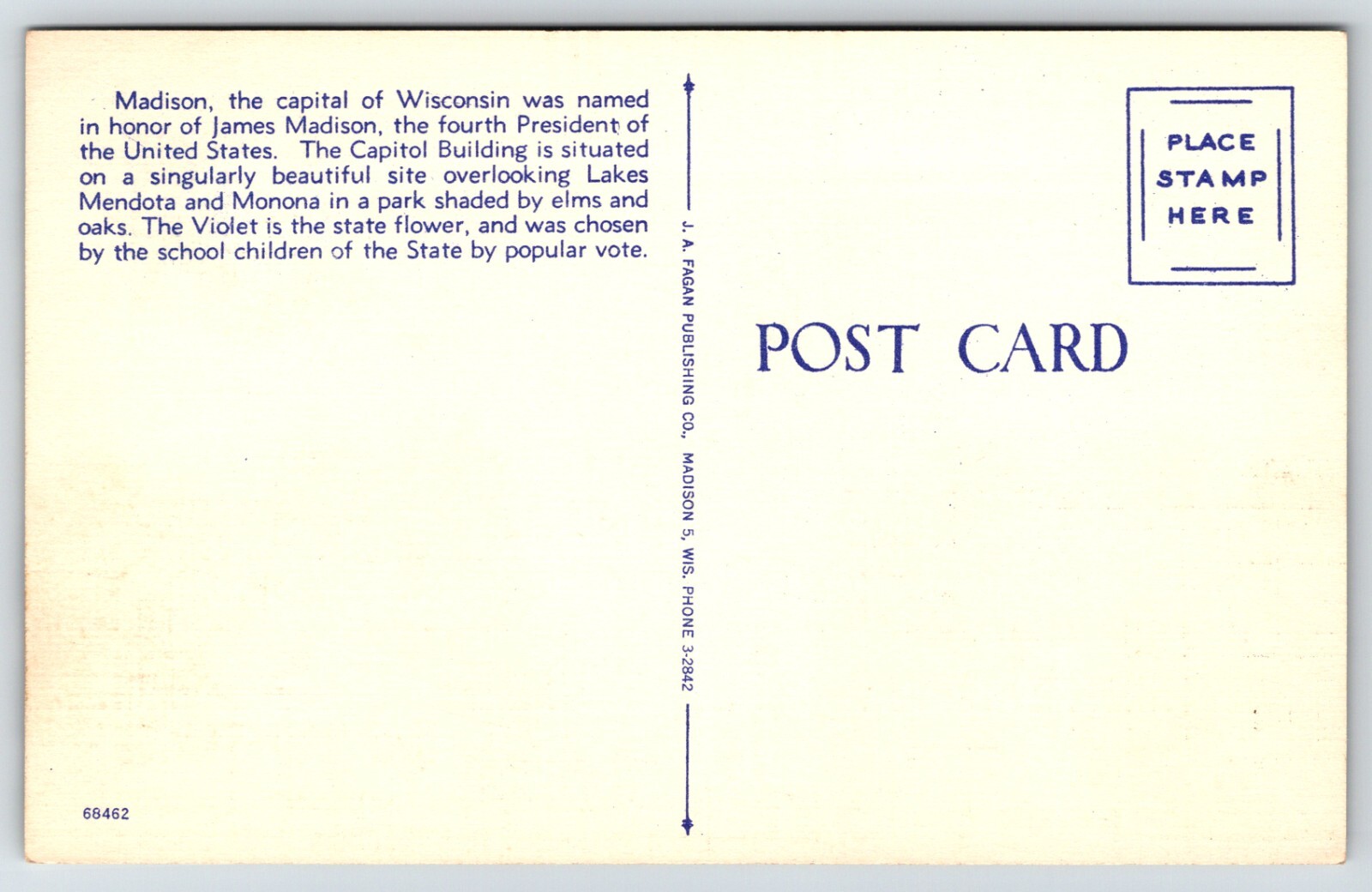 State Capital Madison Wisconsin WI Vintage Postcard eBay