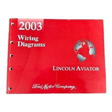 2003 Lincoln Aviator Suv Wiring Diagrams Electrical Manual Factory Original Book