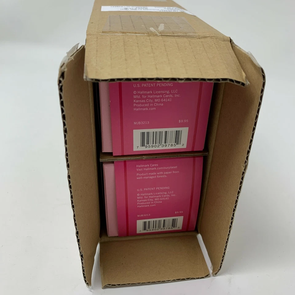 Juego de 2 tarjeteros de regalo Hallmark Suddenly Flowers Paper Bloom rosa emergente Foto 4 de 4