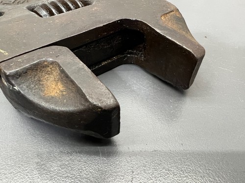(Y) VINTAGE WESCOTT NO. 80 10" CURVED ADJUSTABLE WRENCH KEYSTONE MFG - VGC USA - Picture 5 of 6