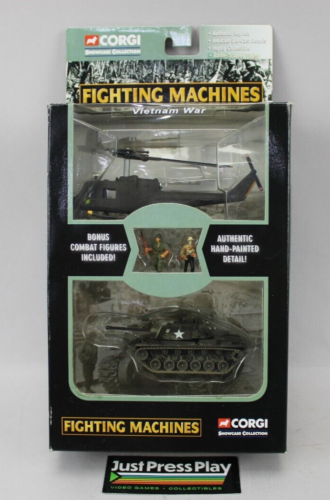Corgi Fighting Machines Vietnam War Diecast Tank & Helicopter NIB
