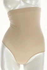 Spanx 237744 Womens Higher Power Shaper Panties Solid Soft Nude Size Large
