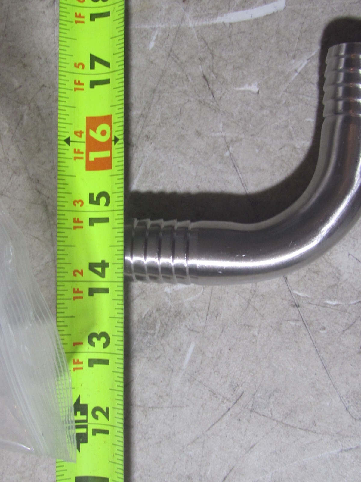 NEW 304 Stainless Steel Sanitary Hose Barb Fitting 1" X 1" 90 DEGREE ELBOW 25MM