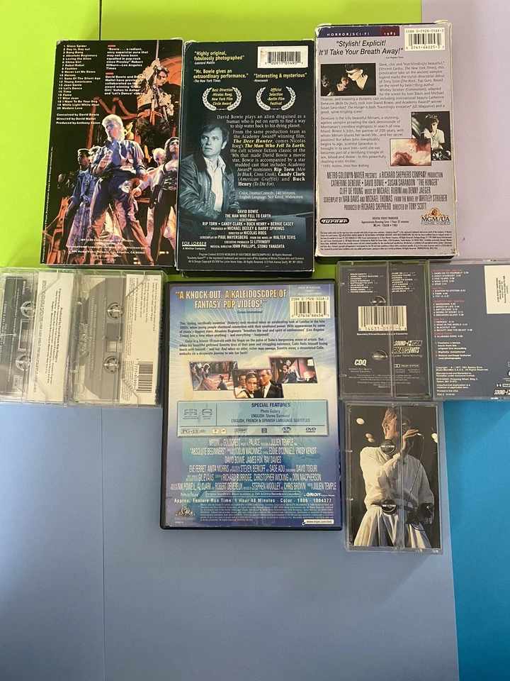 David Bowie VHS Cassettes & DVD Hunger Absolute Beginners/Man Who Fell/ Tin Mach - Image 2 of 4
