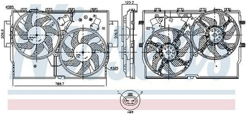 Installation Climatisation Nissens 941039 - Compatible Honda Jazz IV 1.3 (2013-) - 737x353x16 Mm - 4