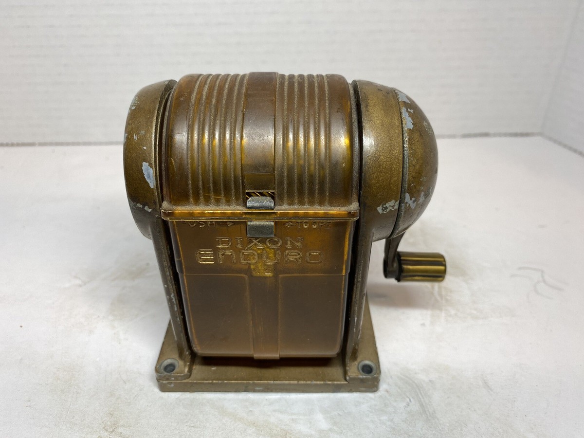 【DIXON社】ENDURO・アンティーク・ペンシルシャープナー（米国製） Vintage Dixon Enduro Manual Pencil Sharpener Solid Metal