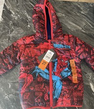 Spider-Man Kids' Reversible Jacket in Blue / Spider-Man FAST SHIP