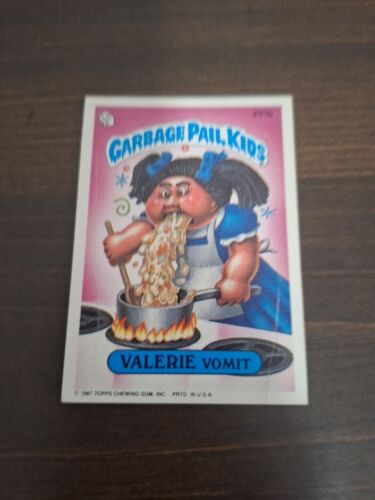 1987 Garbage Pail Kids Series 7 Valerie Vomit #251b - Picture 2 of 5