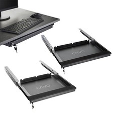 Notebook Tisch-Schublade Unterbau abschließbar CAVO Schubfach schwarz von SOTECH