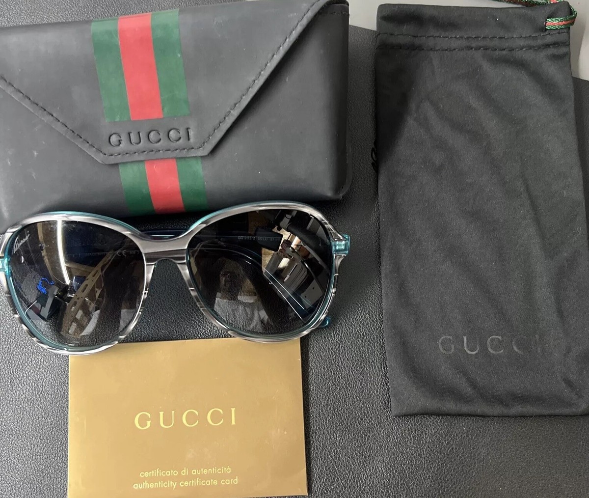 Gucci GG 3193/S Sunglasses And Hard Case,Blue Green And Gray. | eBay